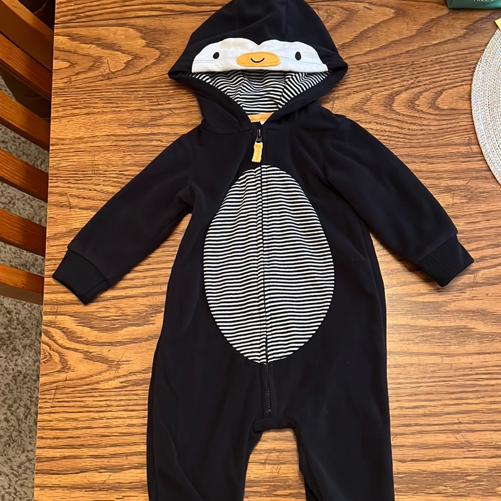 *4/$15*Carters Penguin fleece zip up